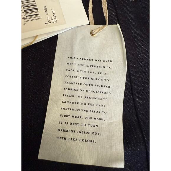 NWT Anthropologie Leifsdottir Gold Button Military Denim Mini Skirt Sz 6 - Picture 7 of 10